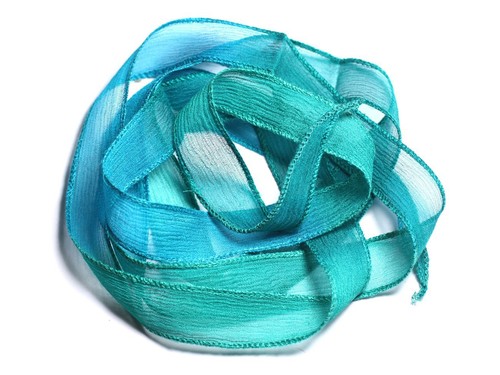 Collier ruban soie teint la - collier,