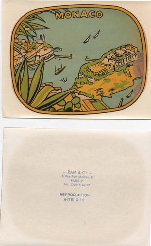 Monaco autocollant papier - monaco, --