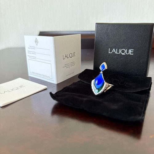 Bague lalique paon argent - lalique,