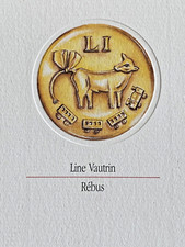 Line Vautrin, "Rébus", Le Promeneur, 1994, rare.