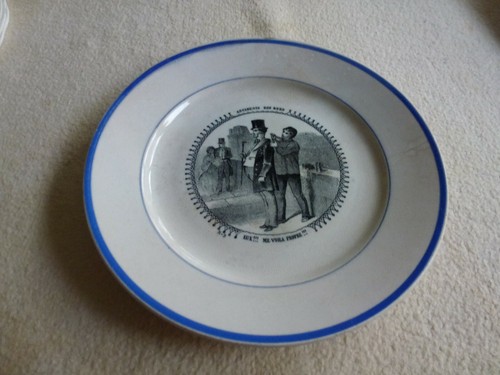 Ancienne assiette parlante - assiette,