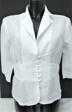 Veste fine FREDA, blanche, Lin