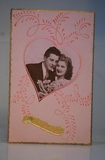 CPA CARTE POSTAL STE SAINTE CATHERINE DENTELLE AJOURE BONNET FILLE GARCON ANCIEN