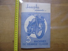 JONGHI Brochure Prospectus 3 Machines de grande classe annees 50 's MOTOCYCLETTE