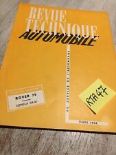 Revue Technique Automobile Rover 75 , tracteur SOMECA DA50 édition 1954 RTA