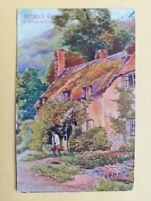 cpa ILLUSTRATION de 1910 Pub Petrole Hahn COTTAGE du PAYS de GALLES