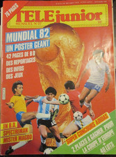 TELE JUNIOR N° 37 de 1981 FOOTBALL MUNDIAL 82 POSTER PLATINI et SELECTION FRANCE