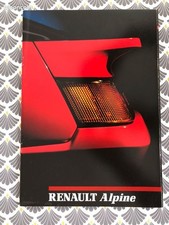Catalogue publicitaire Alpine GTA GT V6 turbo 1989