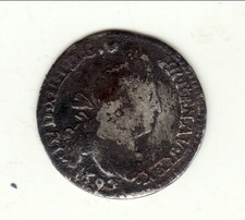 LOUIS XIV 4 SOLS au 2 L 1692 RENNES  non nettoyée