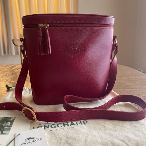 Longchamp leather shoulder bag - longchamp,
