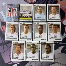 LOT DE 11 STICKERS AJACCIO PANINI FOOT 2004 FRANCE FOOTBALL