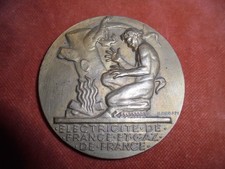 Médaille Bronze Doré FAUNE