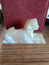 Statuette de Sphinx égyptien sculpture en albâtre