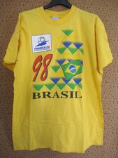 Tee Shirt FRANCE BRESIL Mondial 1998 Coupe du monde 98 Maillot Supporter - M