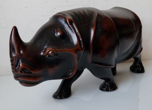 Statuette rhinoceros en - statuette,