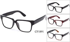 Lunettes En Verre Transparent Rétro Carrées À Monture En Corne Mode Nerd UV 100%