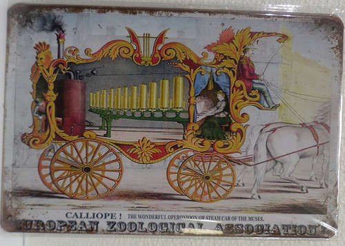 Plaque metal vintage 20x30 - metal,