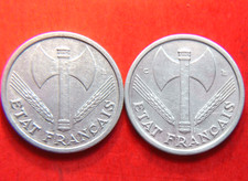 Lot pièces 1 franc - 2, de