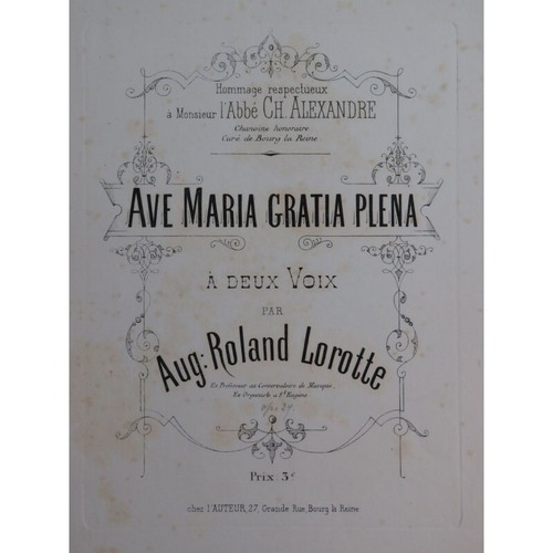 Roland lorotte aug ave - ave, maria