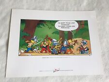 Sérigraphie Astérix en Corse Uderzo Et Cetera Tache d'encre