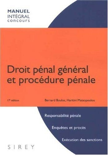 Droit pénal général - , et