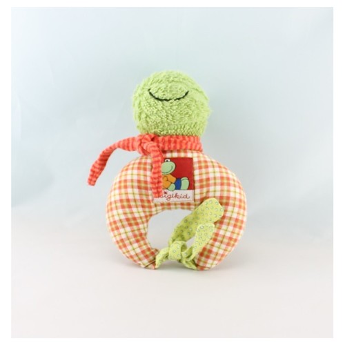 Doudou hochet grenouille vert