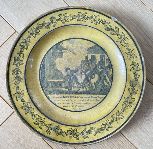 Assiette parlante faïence - assiette,