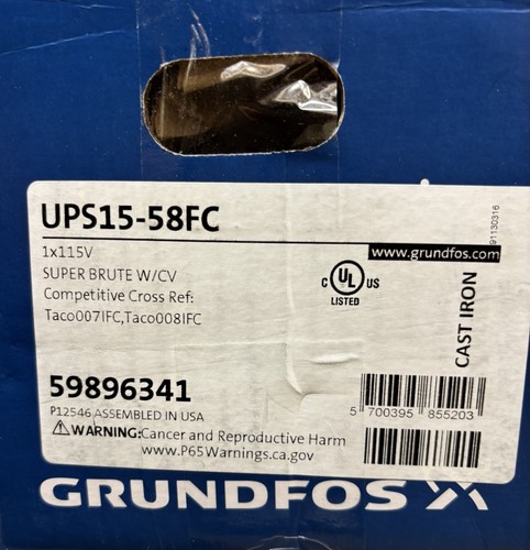 Ups15 58fc grundfos circulator - grundfos,