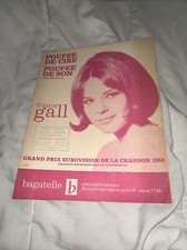 PARTITION MUSIQUE FRANCE GALL SERGE GAINSBOURG EUROVISION POUPÉE DE CIRE DE SON