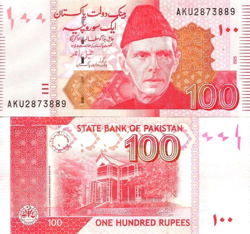 Pakistan 100 rupees 2025 48t - 100,