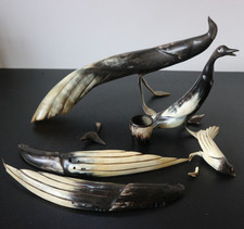 lot de 3 oiseaux sculptés en