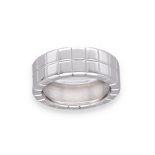 Bague Chopard "Ice Cube" Or Gris 18k . Taille 55. ref 82/3795. Boite d'origine