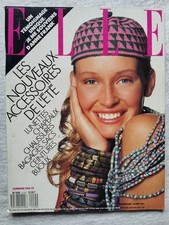 French Magazine Elle April.1987 Estelle Lefebure By Walter Chin