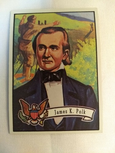James polk president card - president,  