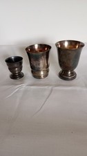 LOT 3 TIMBALES METAL ARGENTE