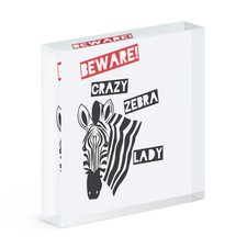 Attention Femme Zèbre Folle