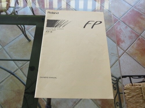 Notice piano roland fp8 - notice,