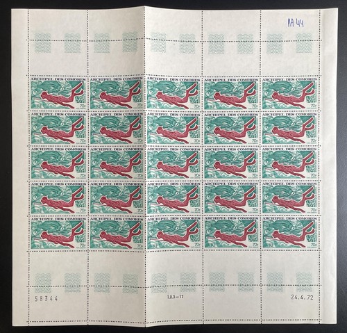 Comores 1972 44 planche - comores,