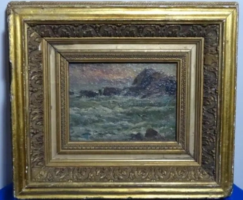 Tableau ancien huile - ancien, paysage