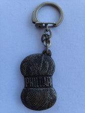 Porte clés  - Keychain  - Métal   Laine PHILDAR Pelote De Laine
