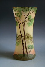 ANCIEN VASE ART DECO EN VERRE