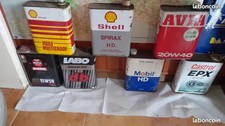 7 bidons huile auto 2L idéal déco plaque émaillée