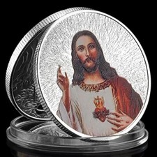 Jésus-Christ Dieu La Nativité - Pièce Médaille Commémorative plaquée Argent