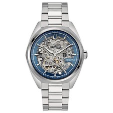 Montre Bulova Homme Surveyor Automatic Skelethon in Acier 96A292