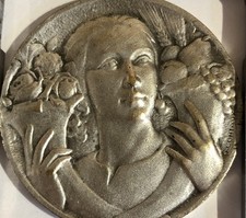 MÉDAILLE EN BRONZE ARGENTÉE