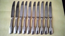 10 Couteaux de table Guy Degrenne Inox Modèle Vieux Paris   NOUVEAU