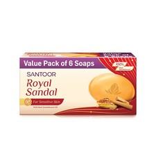 6No. Savon de bain Santoor