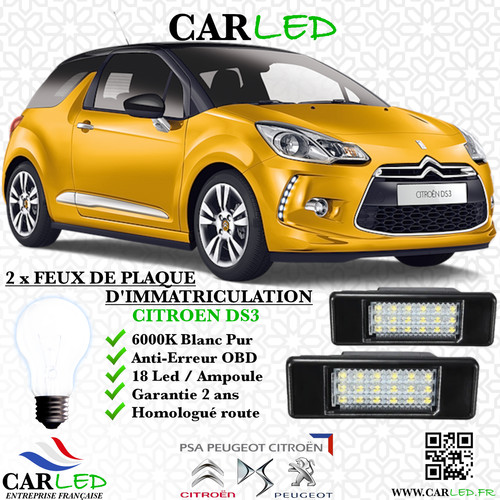 Feux plaque immatriculation - feux,