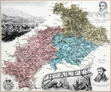 CARTE- HAUTES-ALPES (vue &