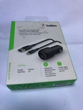 chargeur rapide USB allume cigare Belkin 2x12W USB-A